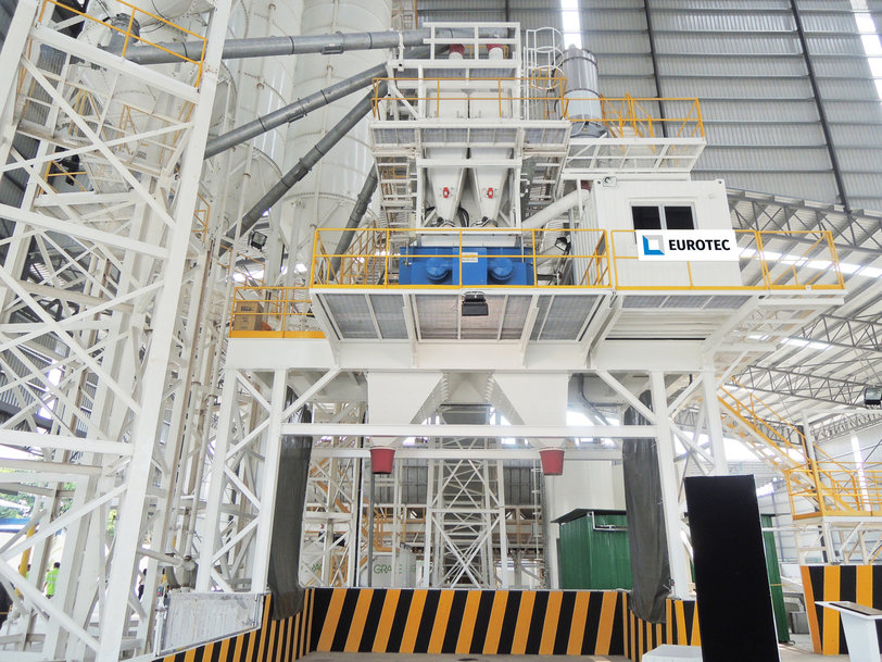 Eurotec concrete batching plant sets the standard for dust free operation in Malaysia